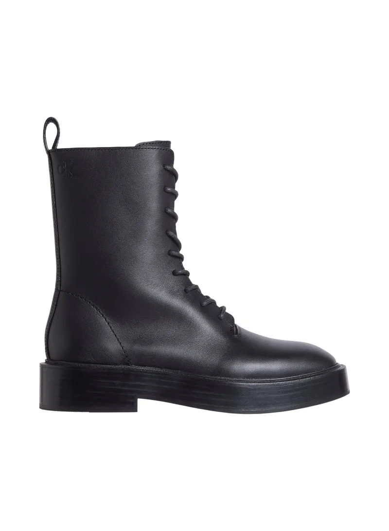 Calvin Klein Jeans Leather Lace-Up Boots