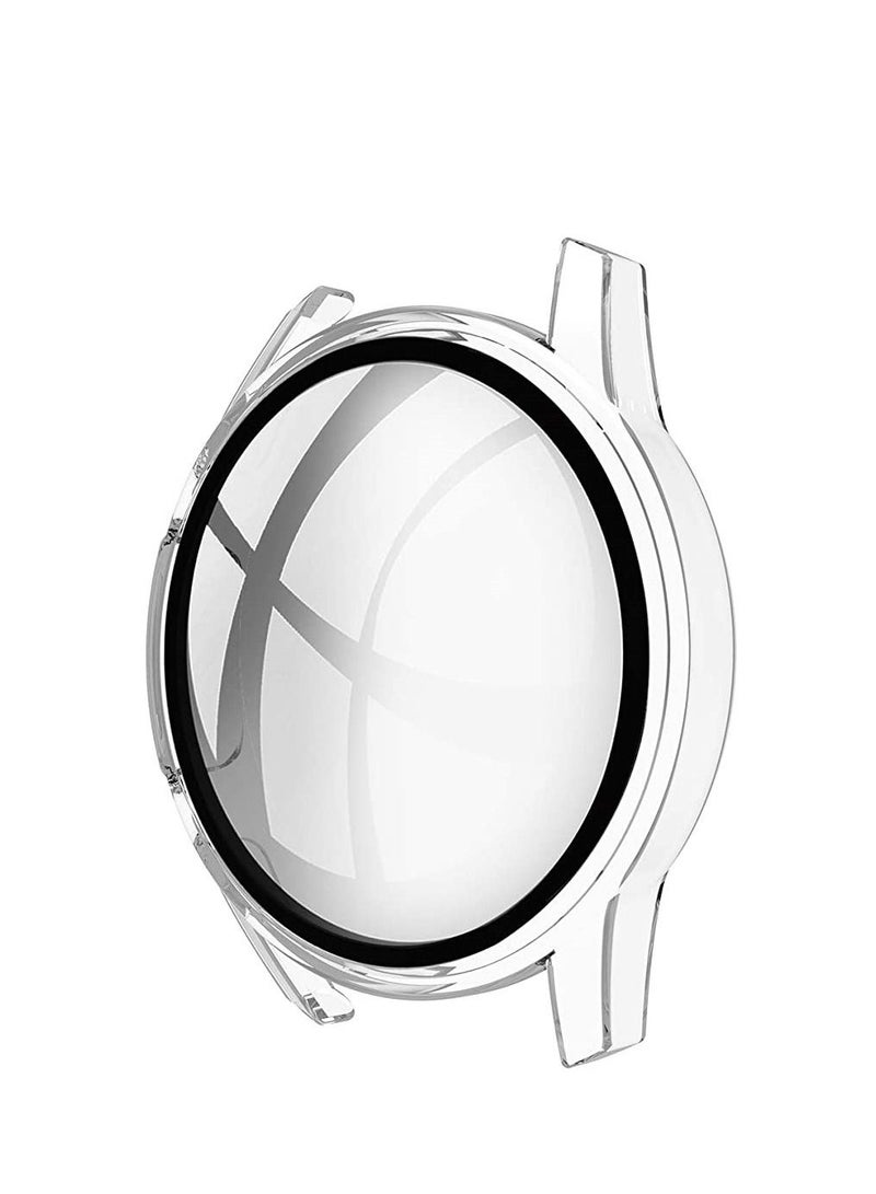 Watch For Huawei Watch GT2 46 Case + Glass Screen Protector, Full Protection Ultra Thin PC clear