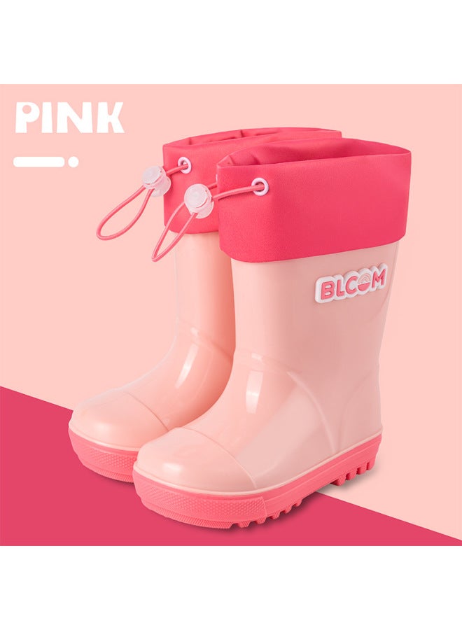 Eco-friendly Original And Korean High-end Children's Waterproof Rain Boots With Elastic Cuffs For Boys And Girls