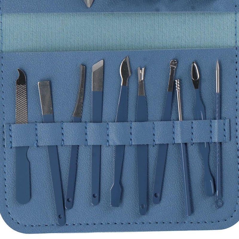 ACUDY 16in1 Manicure Kit Professional Nail Care Set Stainless Steel Grooming Tools for Manicure Pedicure Facial and Personal Care Portable Travel Nail Cutter Set with Case - Image 3