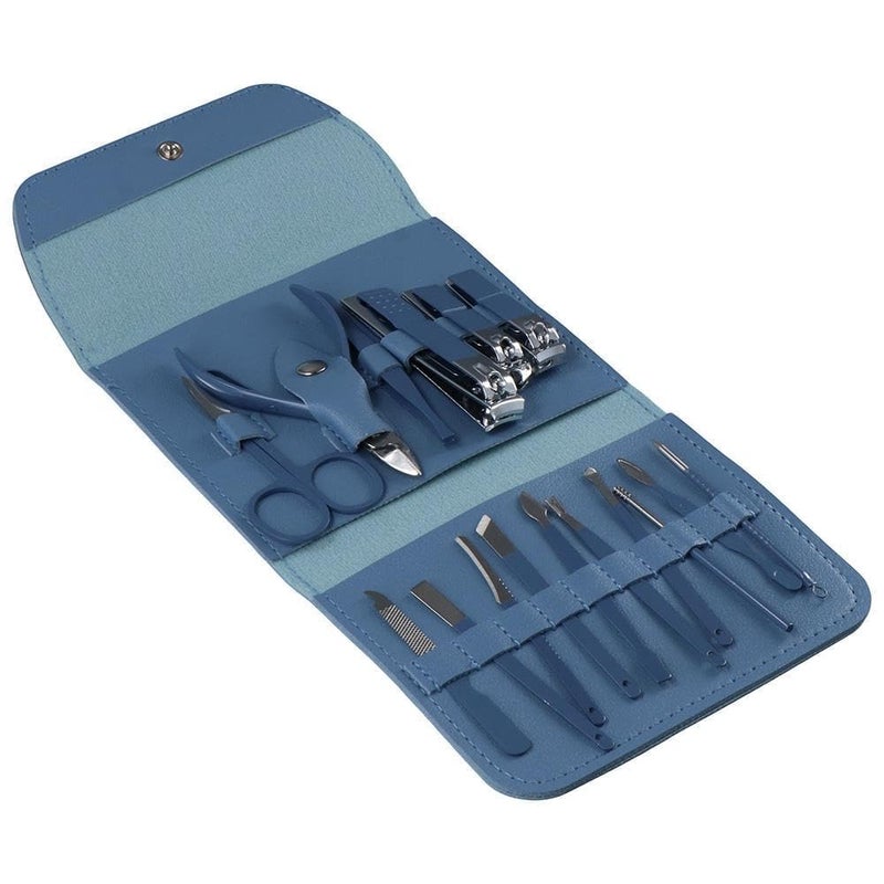 ACUDY 16in1 Manicure Kit Professional Nail Care Set Stainless Steel Grooming Tools for Manicure Pedicure Facial and Personal Care Portable Travel Nail Cutter Set with Case - Image 5