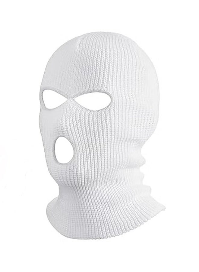 Happy D 3 Hole Balaclava Full Face Mask Unisex Winter Neck Warm Knitted Balaclava Face Cover for Men Women Outdoor Sport Fishing Skiing One Size Fit All - Image 1