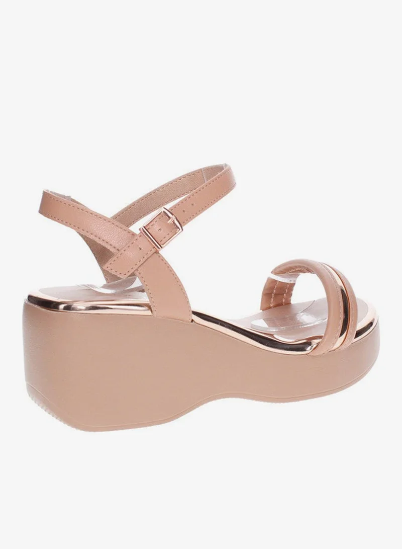 Maggie Ankle Strap Wedge High Heel Sandals