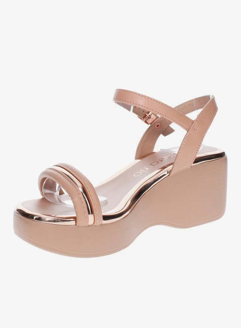 Beira Rio  Maggie Ankle Strap Wedge High Heel Sandals for Women | Best Price UAE