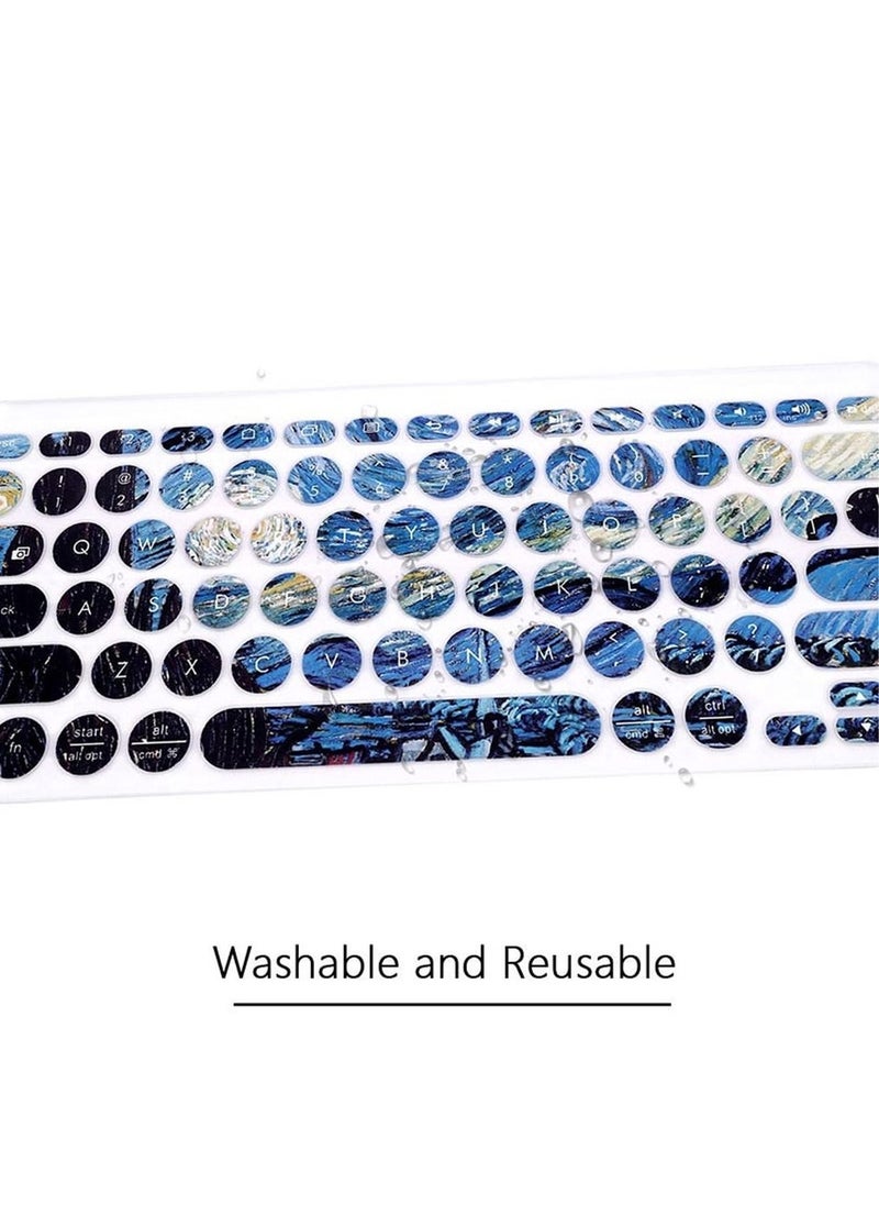 Keyboard Cover Skin, 1Pcs Ultra Thin Silicone Keyboard Cover Compatible for Logitech K380 Multi-Device Bluetooth Keyboard Protective Skin