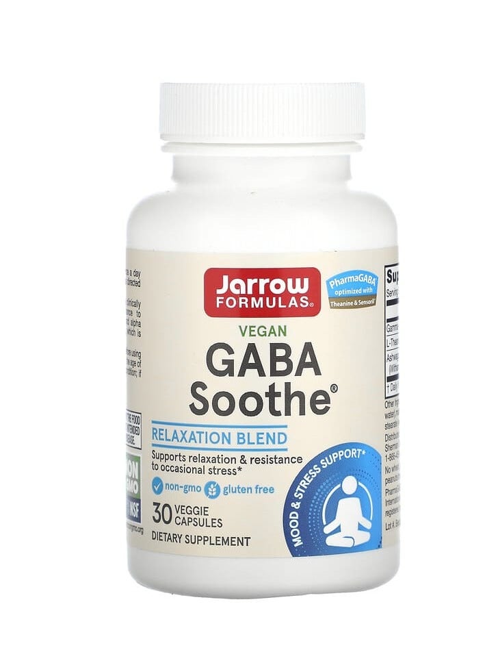 jarrow formulas GABA Soothe, 30 Veggie Capsules