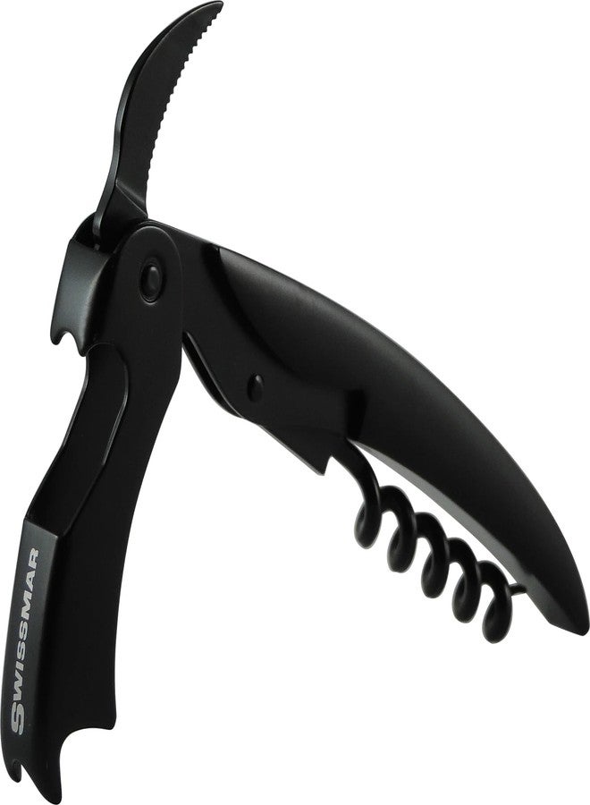 Swissmar 1-Step Corkscrew | Black Stainless Steel