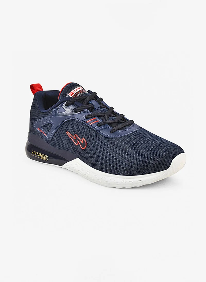 كامبس Men Gamma Pu Cushion Lace-Up Running-Navy