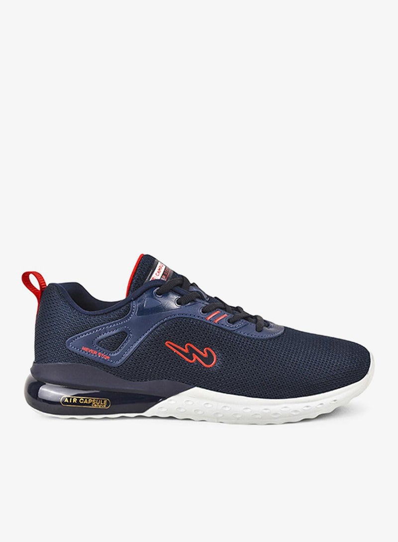 CAMPUS Men Gamma Pu Cushion Lace-Up Running-Navy - Image 5