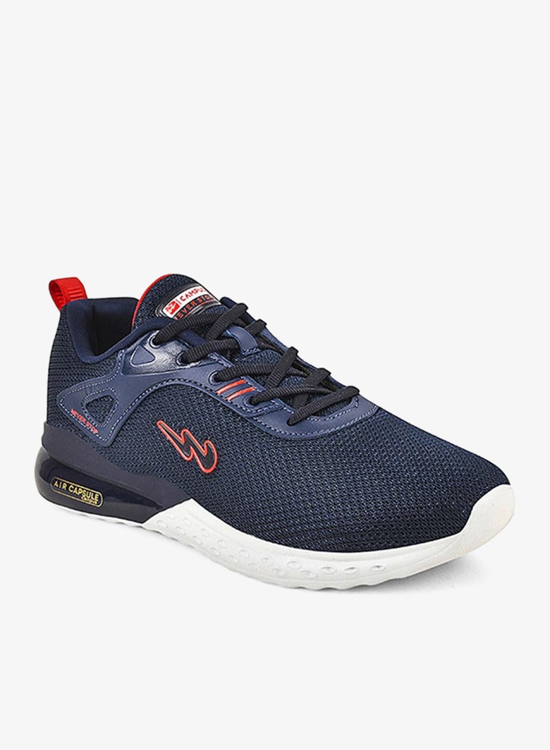 CAMPUS Men Gamma Pu Cushion Lace-Up Running-Navy - Image 1