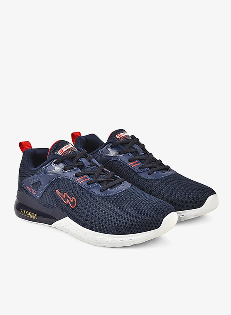 CAMPUS Men Gamma Pu Cushion Lace-Up Running-Navy - Image 4