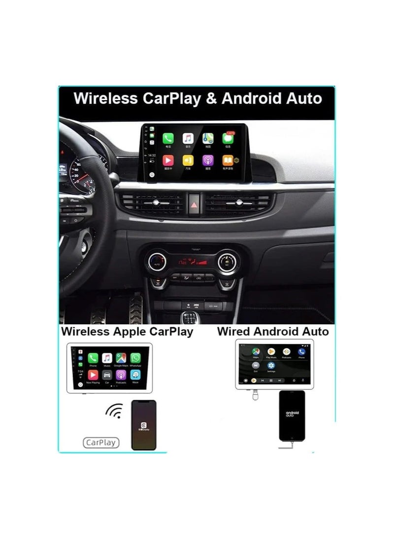 شيزا ستار شاشة أندرويد لكيا بيكانتو 2016 2017 2018 2019 4 جيجابايت رام 64 جيجابايت روم 9 بوصة تدعم Apple Carplay، شاشة لمس IPS DSP مدمجة بلوتوث USB راديو واي فاي متجر Play كاميرا احتياطية متضمنة - Image 2