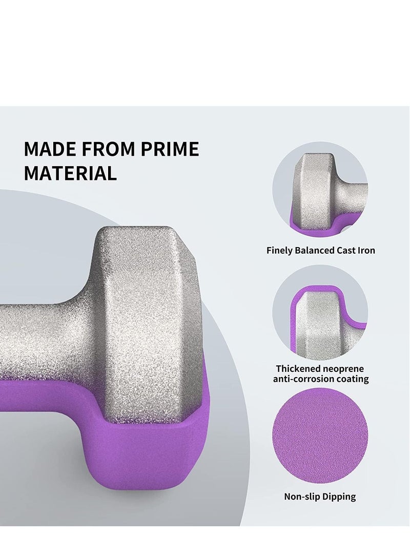 Generic Neoprene Dumbbells Weights Exercise-2KG*2  - Image 3
