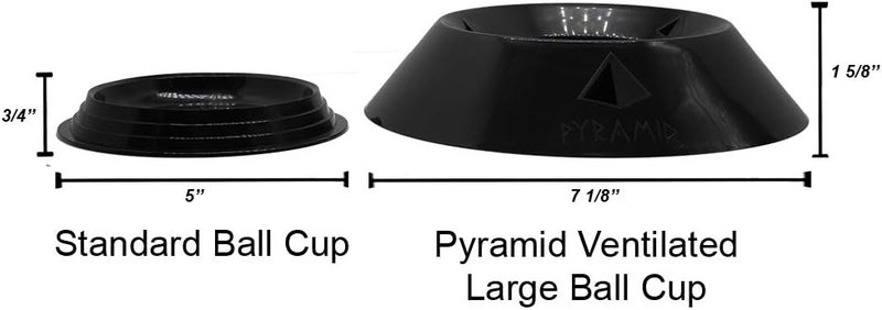 Pyramid كوب كرات البولينغ الكبير مع تهوية - حامل متين ومستقر للتنظيف والتخزين - قاعدة عريضة، ملحقات البولينغ - Image 4