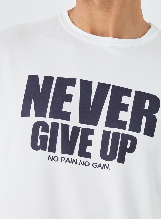 Take Two Slogan Print Round Neck Short Sleeve T-Shirt - Image 3