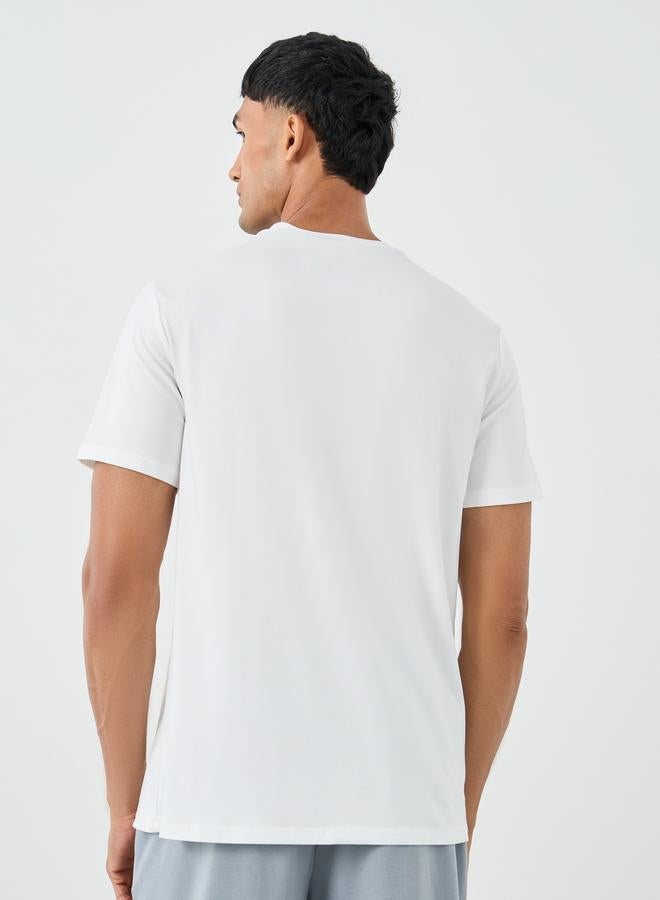 Take Two Slogan Print Round Neck Short Sleeve T-Shirt - Image 4