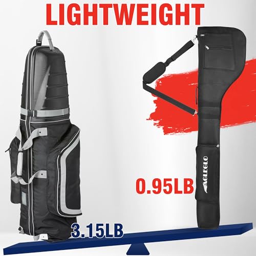 prowithlin EagleGlo Golf Bag, Golf Travel Bag Foldable & Adjustable, Golf Carry Bag Holds A Full Set of Clubs, Golf Bags for 8-10 Golf Clubs, Small Golf Bag Practice Bag, Carry Golf Bags for Men, Women - Image 5