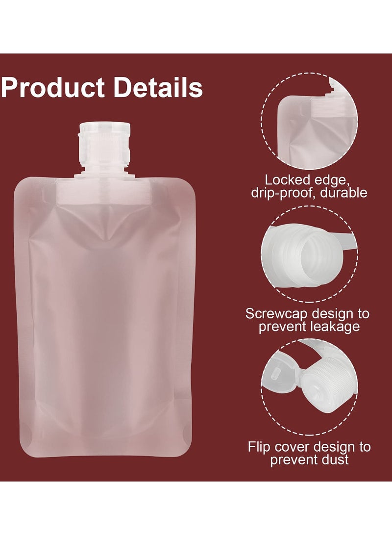 Generic Refillable Squeeze Travel Bags, 12-Pack Stand-Up Liquid Containers for Lotion, Shampoo, Cream, and Hand Soap (30ml/50ml/100ml) - Portable Travel Size Wash Bag. - Image 4