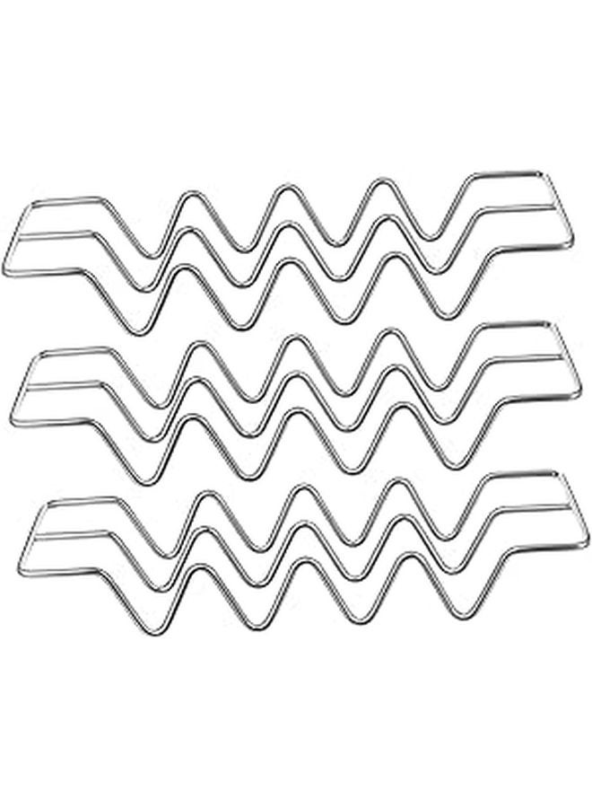 Stainless Steel Taco Holder Set Of 3 Compact Taco Frying Rack For Oven And Kitchen - Image 1