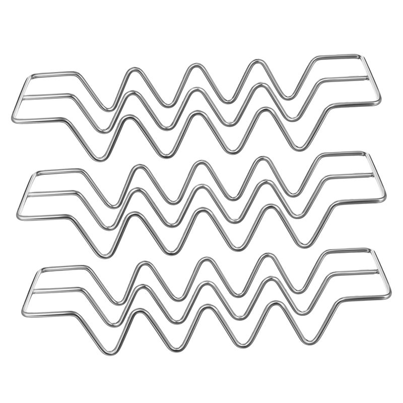Stainless Steel Taco Holder Set Of 3 Compact Taco Frying Rack For Oven And Kitchen - Image 2
