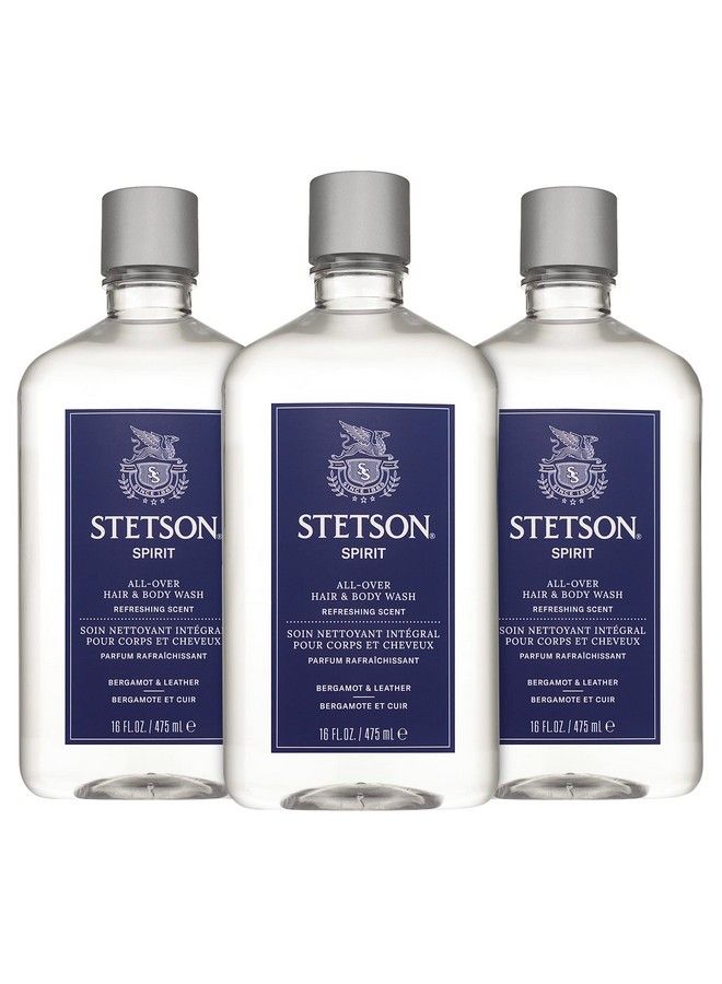 SCENT BEAUTY Stetson Spirit All Over Hair & Body Wash 3 Pack - Image 1