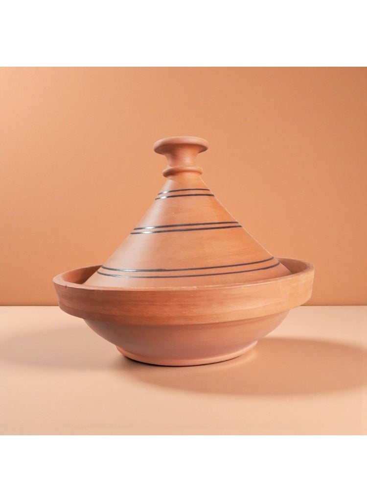 color zone pottery Moroccan-style earthenware and porcelain bowl, 26 cm - Image 1
