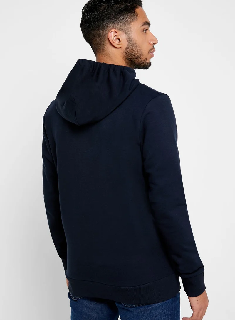 JACK & JONES Chest Logo Regular Fit Hoodie