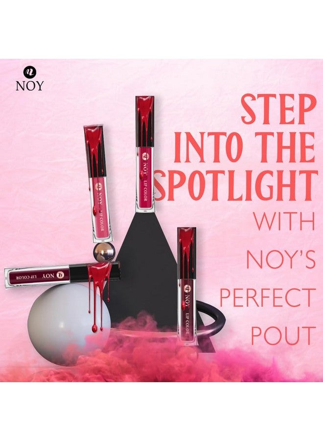 noy Lipstick For Dusky Skin Tone Festival Pack of 4 Stunning Matte Lipstick Colors Wine, Peach, Cherry Pink, Coffee Wine Shades - Image 3