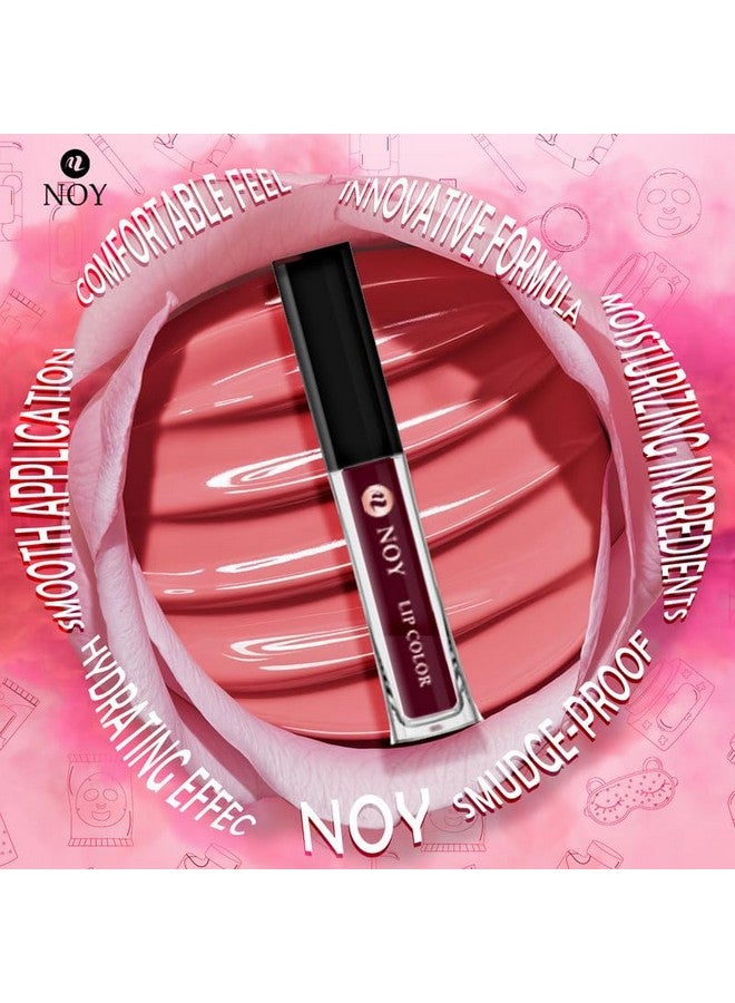 noy Lipstick For Dusky Skin Tone Festival Pack of 4 Stunning Matte Lipstick Colors Wine, Peach, Cherry Pink, Coffee Wine Shades - Image 4