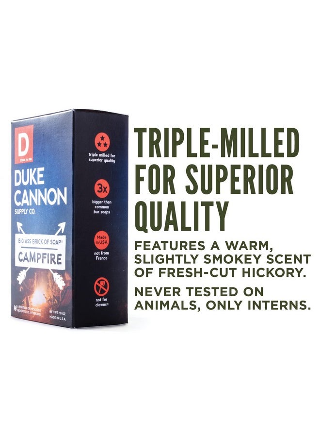 Duke Cannon Supply Co. Duke Cannon "Great American Frontier" Men'S Big Brick Of Soap Set: Fresh Cut Pine Leaf & Leather Campfire  - Image 4