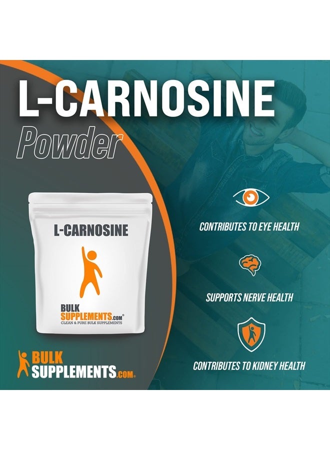 BULKSUPPLEMENTS.COM L-Carnosine Powder Eye Supplement - Nerve Support - Amino for Brain (100 Grams - 3.5 oz) - Image 3