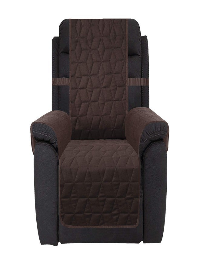 Ameritex Waterproof Nonslip Recliner Cover Christmas Decor Stay in Place, Dog Couch Recliner Cover Furniture Protector for Pets and Kids (Chocolate, 30'') - Image 1