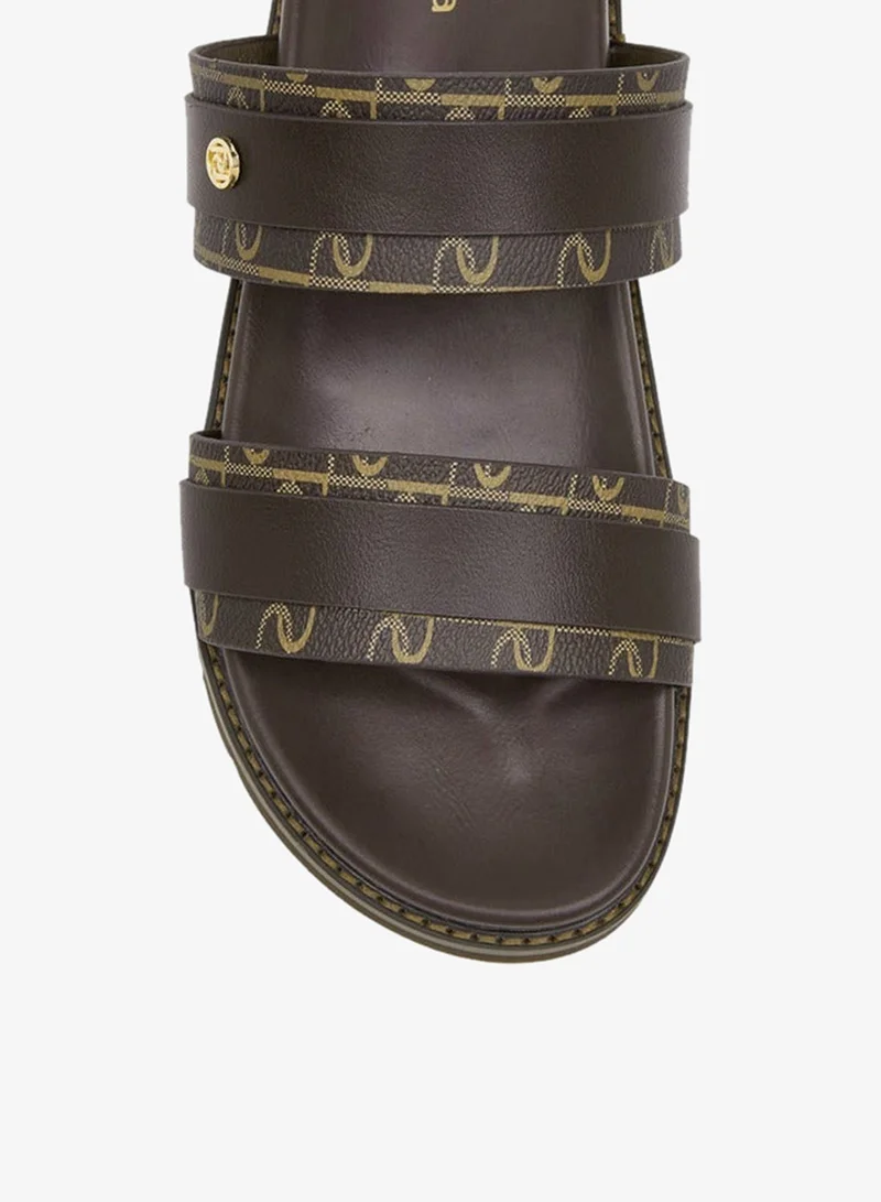 Paprika BROWN Women's Strappy Slip-On Sandals for Women | Best Price UAE