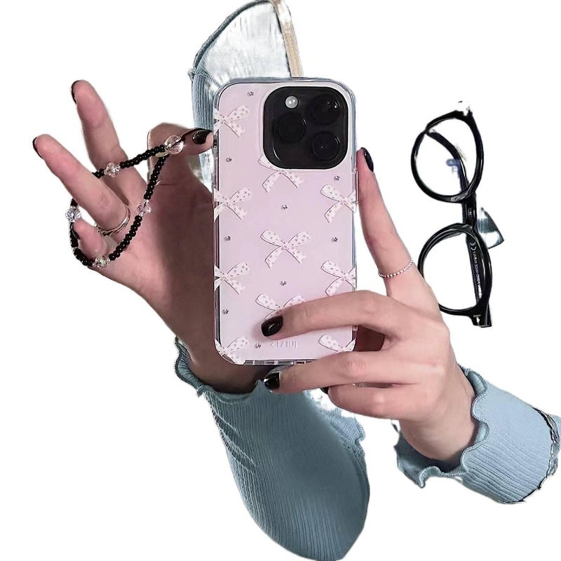 Drop Protection iPhone 14 , Bow Design , , Butterfly , Film , Cover for 14 Plus 14 Pro 14 Pro Max for On The Go Carry - Image 2