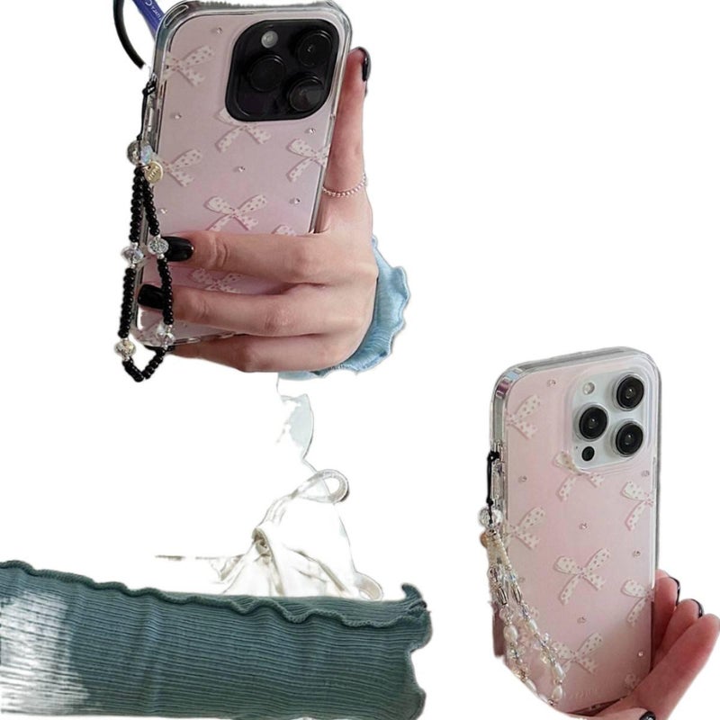 Drop Protection iPhone 14 , Bow Design , , Butterfly , Film , Cover for 14 Plus 14 Pro 14 Pro Max for On The Go Carry - Image 5