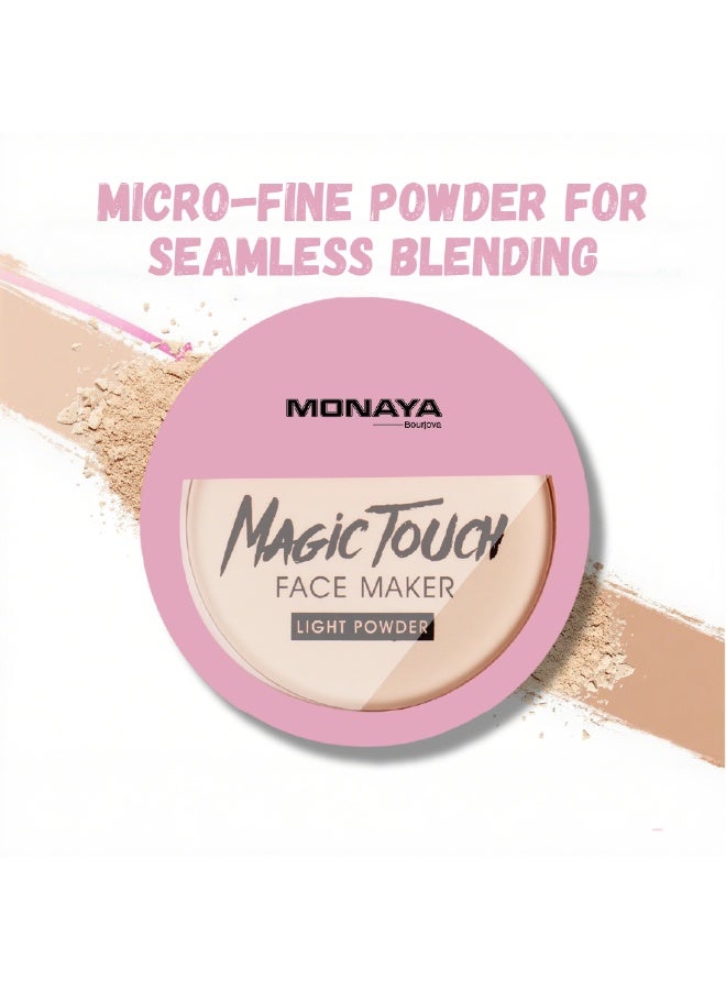 Monaya P003 Magic Touch Face Maker Light Powder –  Lightweight Setting Powder, Oil Control, Smooth Finish, Long-Lasting & Buildable Coverage for All Skin Types - Image 4