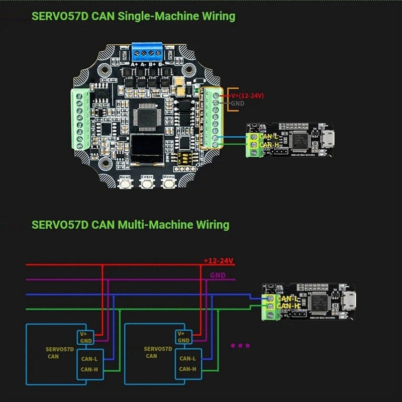 Mks Servo57D Rs485 Mb Pcba Nema23 Closed Loop Stepper Motor Driver - Image 4