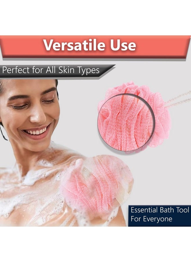 Temperia TEMPERIA (1 pcs) Loofah for Bathing for Women & Men - Shower Scrubber for Body Wash - Lofas, Lufa & Loofa for Bath Scrub - Soft, Lather Enchancing, Exfoliator Sponge (Random Colors) (MN01)  - Image 5