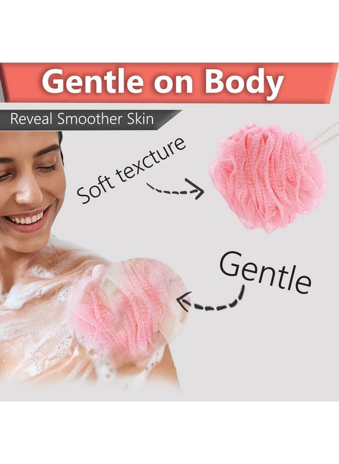 Temperia TEMPERIA (1 pcs) Loofah for Bathing for Women & Men - Shower Scrubber for Body Wash - Lofas, Lufa & Loofa for Bath Scrub - Soft, Lather Enchancing, Exfoliator Sponge (Random Colors) (MN01)  - Image 3