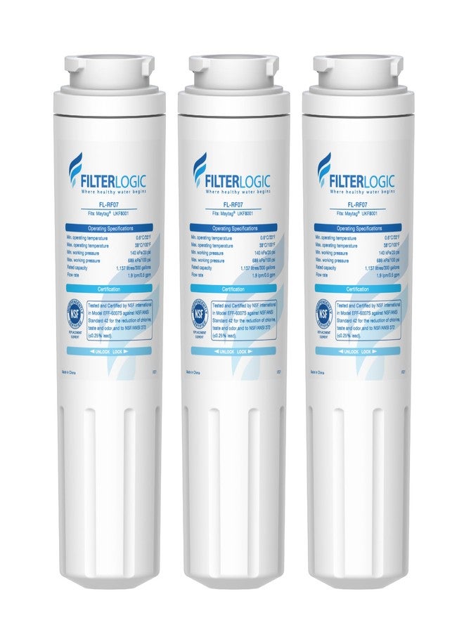 Filterlogic فلتر مياه بديل للثلاجة من نوع FilterLogic FL-RF07، مصنوع من البلاستيك - Image 1