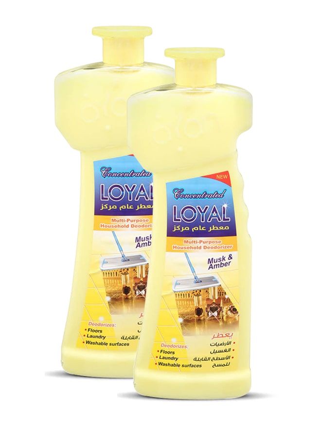 loyal Multi-Purpose Household Deodorizer Concentrated Gel, Musk & Amber, 2x700ml - Image 2