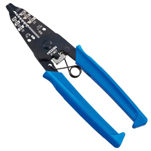 Hozan P-967 Wire Stripper, For Fine Wire, Total Length 6.4 inches (163 mm), Weight 2.8 oz (80 g), Includes Selected Stoppers - Image 1