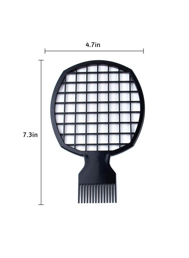 AUEAR Black Plastic Hair Coil Comb Natural Curly Twist Hair Brush (Twist Comb) - Image 2