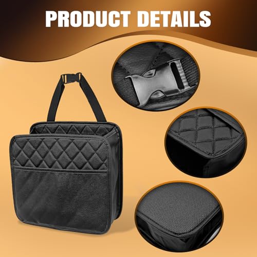 LTDCVTR Car Seat Organizer Backseat, PU Leather Hanging Storage Bag with Multiple Pockets, Multipurpose Waterproof Car Organizer Foldable 2.14 Gallon Large Capacity Auto Accessories for Most Cars - Image 3