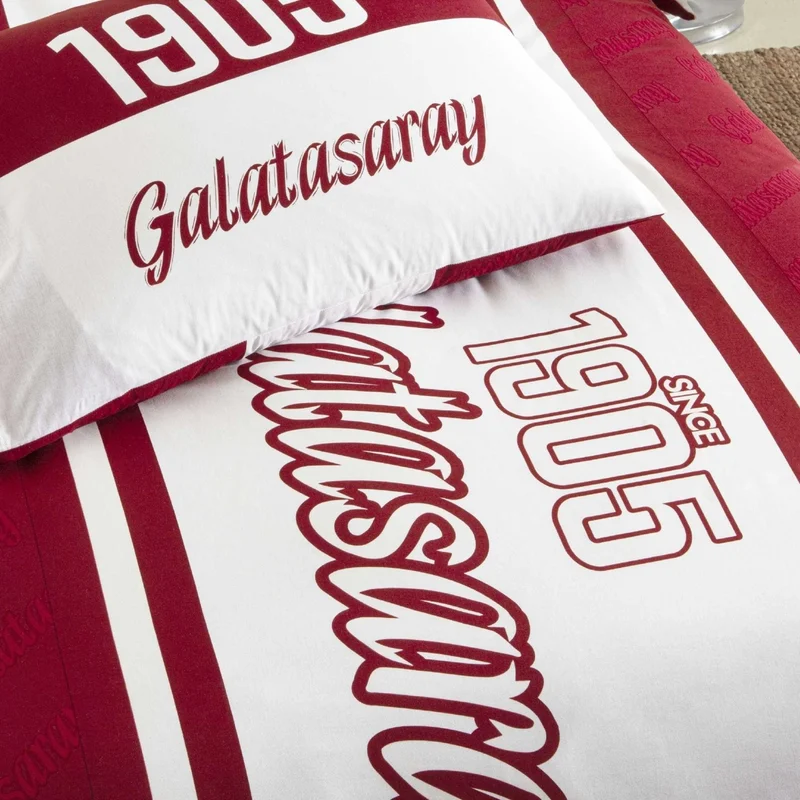 TA Licensed Galatasaray 1905 Glow Single Cotton Duvet Cover Set