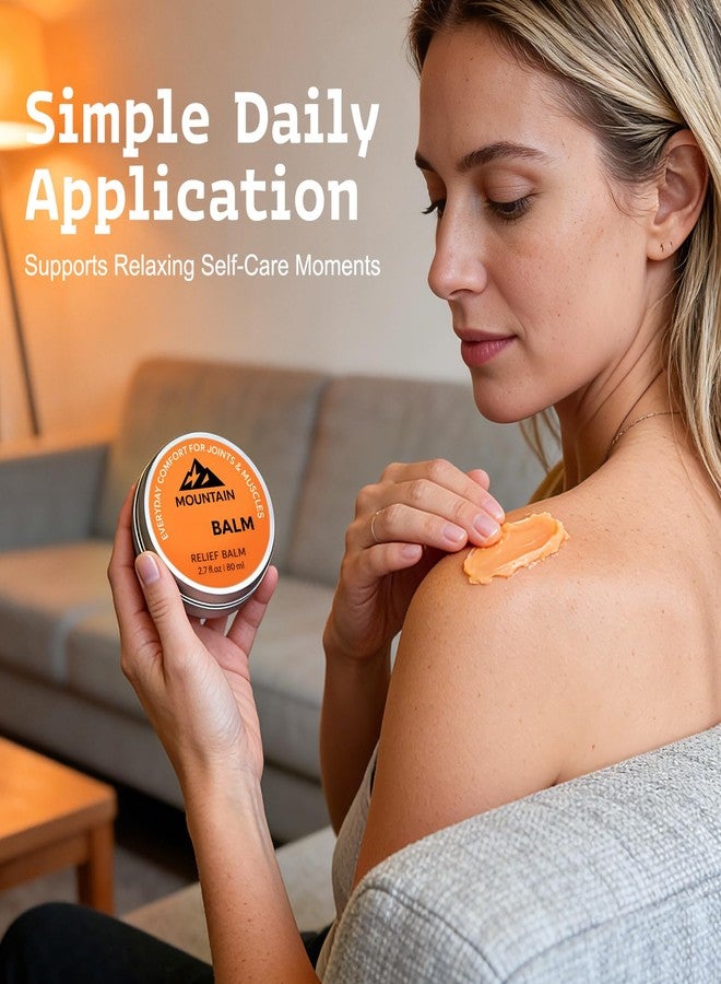 taakcc 2Pcs Mountain 3xBalm,Mountain3x Relief Balm,Natural Joint Care Soothing Massage Cream,Non-Greasy Formula,Fast Absorbing for Women and Men - Image 4