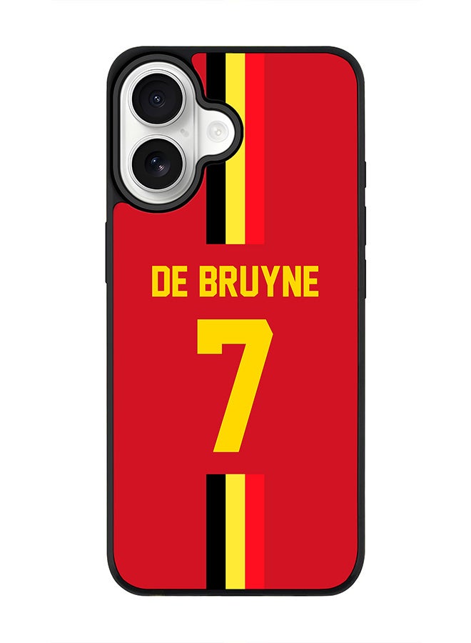 Stylizedd iPhone 17 Case, [Compatible with MagSafe] Slim Magnetic cover Phone Case iPhone 17 -Football - Belgium,  De Bruyne - Image 1