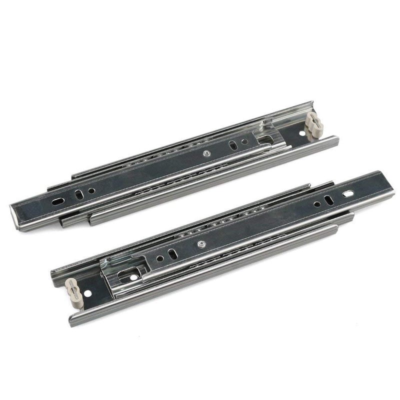 Drawer Slides URBEST 8 Inch Full Extension 3 Section Ball Bearing Side Mounted Drawer Slider for Cabinet Kitchen 8Inch