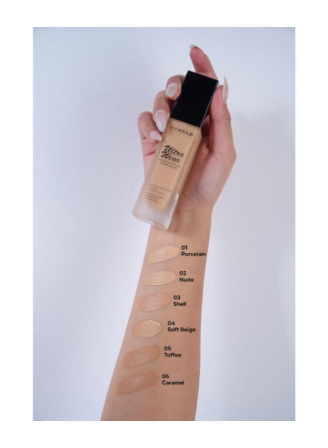 CYBELE Cybele Ultra Wear Foundation & Concealer - 04 Soft Beige  - Image 2