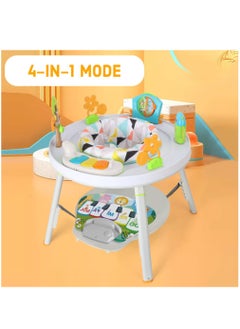 TEKNUM 4-In-1 Activity Jumper Feeding Chair With Musical Piano White  - Image 3